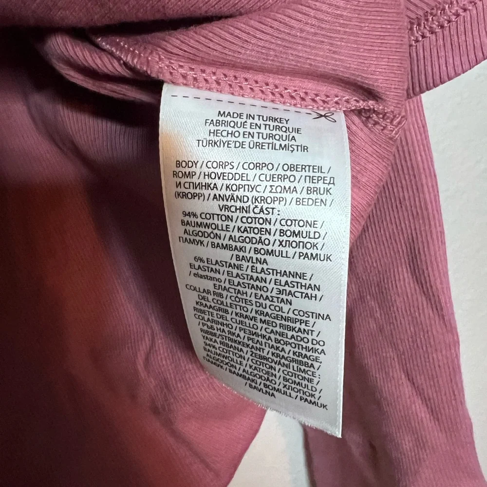 Lauren Ralph Lauren Women’s Stretch Cotton Long-Sleeve Tee in pink Size: Large - Picture 6 of 6